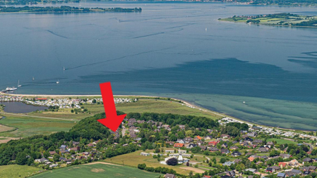 Das Luftbild zeigt Westerholz/Sonholm und die Flensburger Förde.